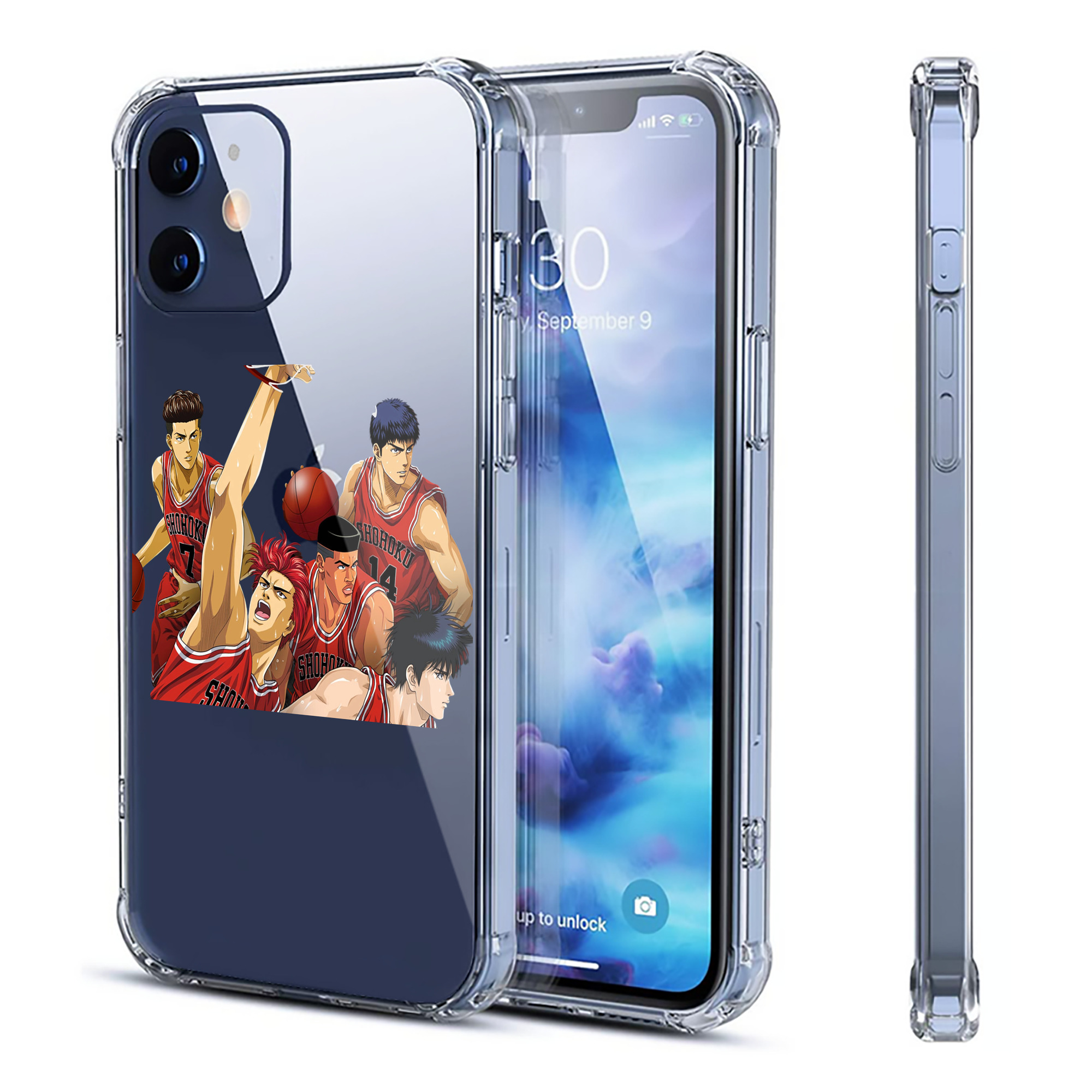 （画像用） SLAM DUNK／スラムダンク 【iPhone 12シリーズ対応】透明スマホケース（クリアソフトケース）